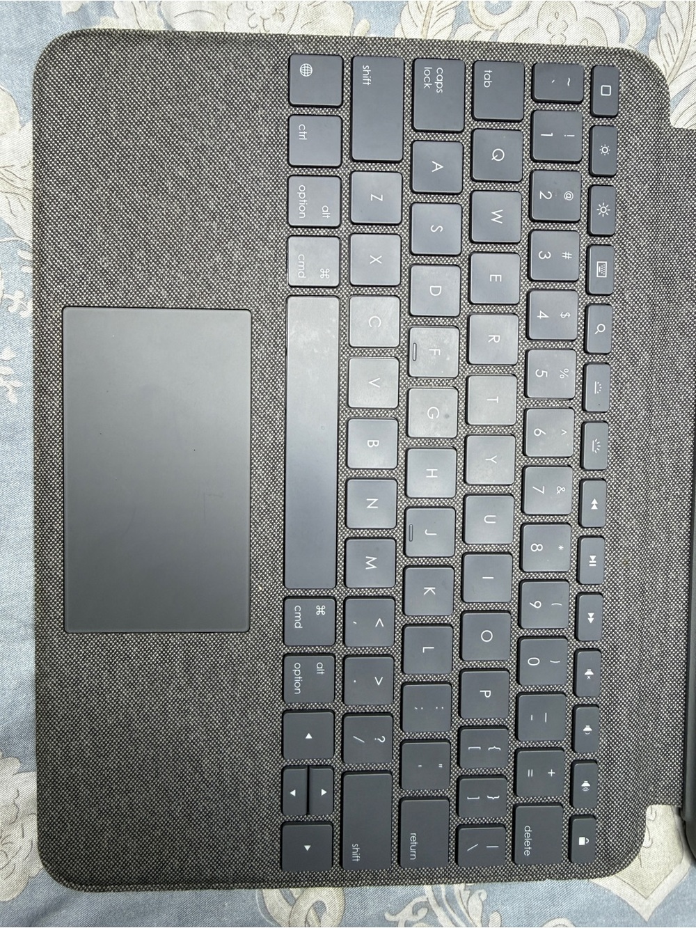 Logitech Gray Fabric Bluetooth Keyboard Case with Trackpad